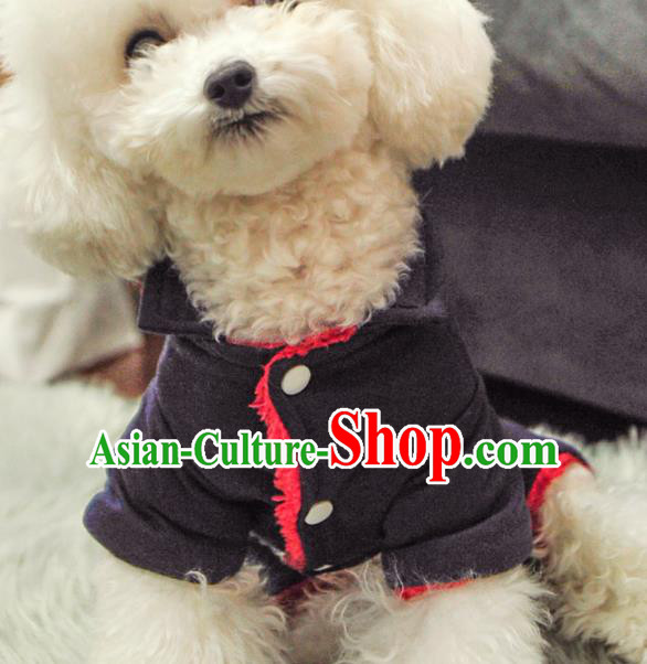 Traditional Asian Chinese Embroidered Winter Dog Costumes for New Year Traditional Asian Chinese Embroidered Winter Dog Costumes for New Year