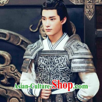 Ancient Chinese General Body Armour Drama Jia Feng Xu Huang Swordsman Xie Qingyun Costumes for Men
