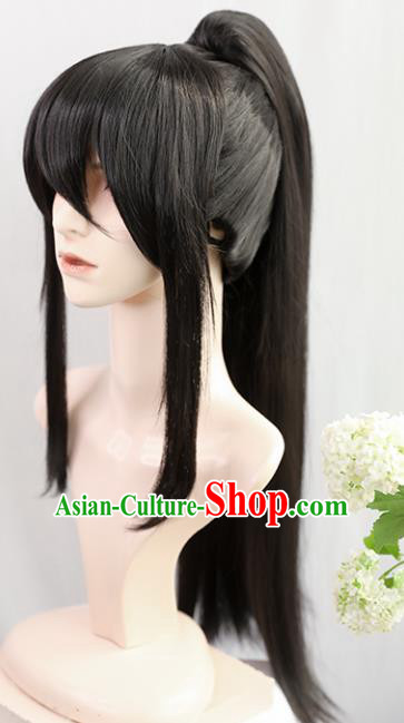 Traditional Chinese Cosplay Civilian Wigs Sheath Ancient Young Swordsman Chignon for Men Traditional Chinese Cosplay Civilian Wigs Sheath Ancient Young Swordsman Chignon for Men