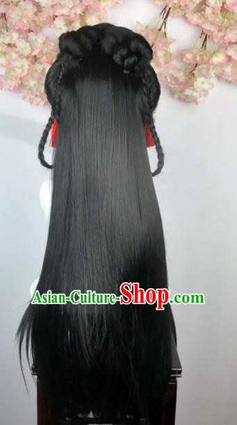 Traditional Chinese Cosplay Swordsman Princess Wigs Sheath Ancient Goddess Chignon for Women Traditional Chinese Cosplay Swordsman Princess Wigs Sheath Ancient Goddess Chignon for Women