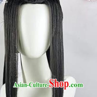 Traditional Chinese Cosplay Swordsman Xiu Jie Princess Wigs Sheath Ancient Goddess Chignon for Women