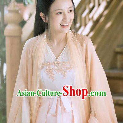 Drama Love and Destiny Chinese Ancient Goddess Princess Yu Li Replica Costumes and Headpiece for Women