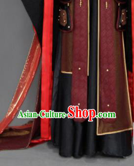 Customize Chinese Traditional Cosplay General Black Costumes Ancient Swordsman Clothing for Men Customize Chinese Traditional Cosplay General Black Costumes Ancient Swordsman Clothing for Men