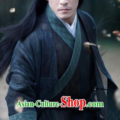 Drama Love and Destiny Chinese Ancient Swordsman War God Jiu Chen Chang Chen Replica Costumes for Men