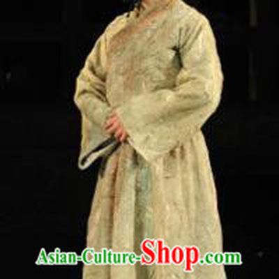 Chinese Drama Fu Sheng Ancient Qin Dynasty Prince Green Clothing Stage Performance Dance Costume for Men