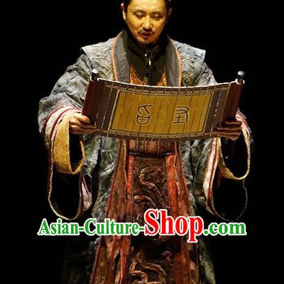 Chinese Drama Fu Sheng Ancient Qin Dynasty Prime Minister Li Si Clothing Stage Performance Dance Costume for Men