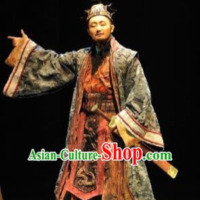 Chinese Drama Fu Sheng Ancient Qin Dynasty Chancellor Clothing Stage Performance Dance Costume for Men