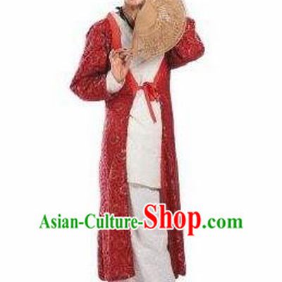 Chinese Drama New Dragon Inn Ancient Maidservant Dress Stage Performance Dance Costume and Headpiece for Women