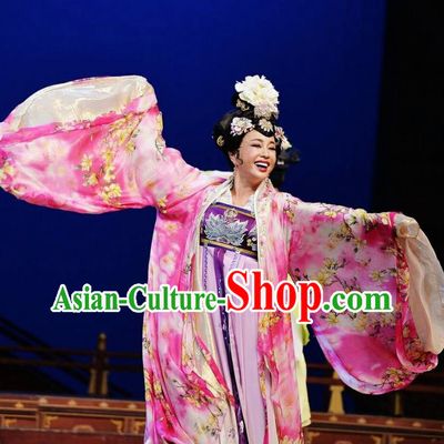 The Empress of China Ancient Tang Dynasty Imperial Consort Dress Stage Performance Dance Costume and Headpiece for Women