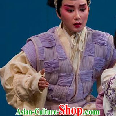 The Legend of Chunqin Shaoxing Opera Scholar Purple Kimono Clothing Stage Performance Dance Costume for Men