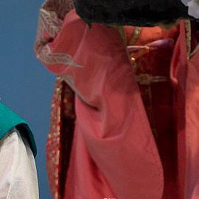 The Legend of Chunqin Shaoxing Opera Japan Geisha Pink Kimono Dress Stage Performance Costume and Headpiece for Women