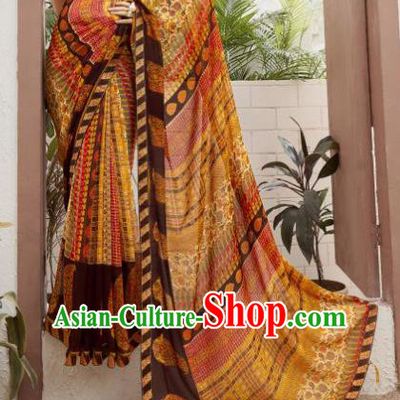 Asian Indian Bollywood Printing Saree Dress India Traditional Costumes for Women