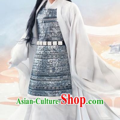 Chinese Ancient God of War Jiu Chen Drama Love and Destiny Swordsman Chang Chen Replica Costumes for Men