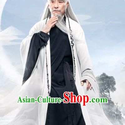 Chinese Ancient Heavenly Supreme Lord Drama Love and Destiny Swordsman Replica Costumes for Men