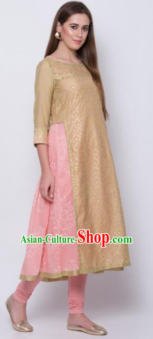 Asian Indian Traditional Apricot Blouse and Pants India Lehenga Choli Costumes Complete Set for Women Asian Indian Traditional Apricot Blouse and Pants India Lehenga Choli Costumes Complete Set for Women