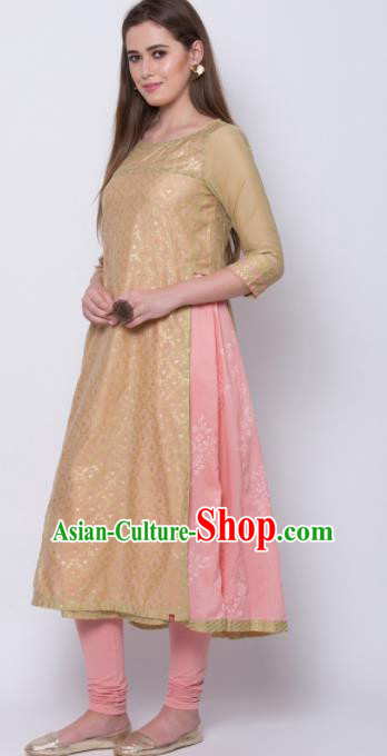 Asian Indian Traditional Apricot Blouse and Pants India Lehenga Choli Costumes Complete Set for Women Asian Indian Traditional Apricot Blouse and Pants India Lehenga Choli Costumes Complete Set for Women