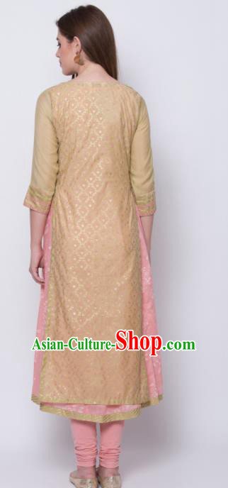 Asian Indian Traditional Apricot Blouse and Pants India Lehenga Choli Costumes Complete Set for Women Asian Indian Traditional Apricot Blouse and Pants India Lehenga Choli Costumes Complete Set for Women