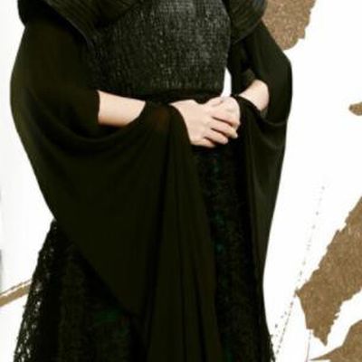 Chinese Drama Ancient Female Swordsman Black Dress Love and Destiny Hua Yan Replica Costumes and Headpiece for Women