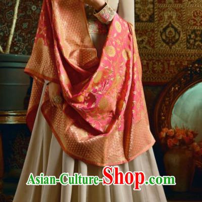 Indian Traditional Festival Grey Satin Anarkali Dress Asian India National Court Bollywood Costumes for Women