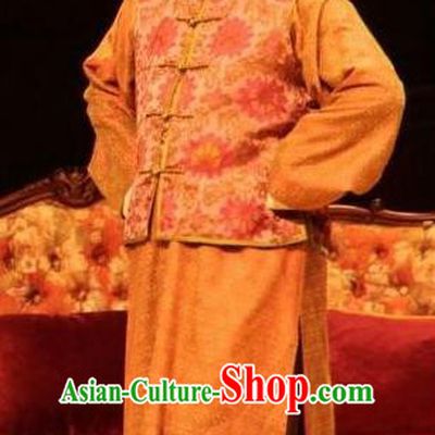 Chinese Unsurpassed Beauty Of A Generation Ancient Qing Dynasty Ministry Councillor Clothing Stage Performance Dance Costume for Men