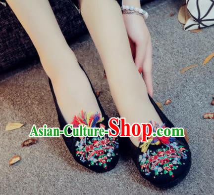 Traditional Chinese Black Shoes Embroidered Shoes Cloth Shoes for Women Traditional Chinese Black Shoes Embroidered Shoes Cloth Shoes for Women