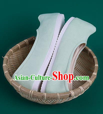 Chinese Traditional Light Green Cloth Shoes Hanfu Shoes Princess Shoes for Women Chinese Traditional Light Green Cloth Shoes Hanfu Shoes Princess Shoes for Women