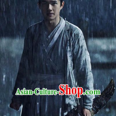 Chinese Historical Drama Ancient Swordsman Novoland Eagle Flag Lv Guichen Liu Haoran Replica Costumes and Headpiece for Men