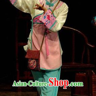 Chinese Moon Shines On Sugarbush Ferry Folk Dance Pink Dress Stage Performance Dance Costume and Headpiece for Women
