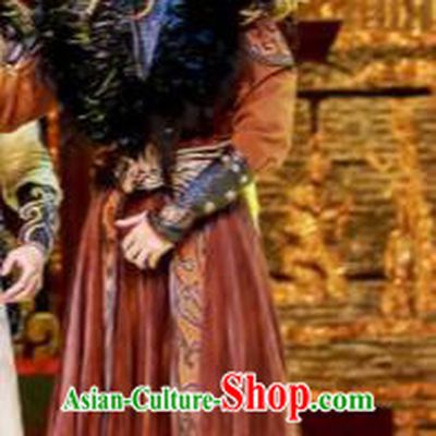 Lady Zhaojun Chinese Mongol Nationality King Clothing Stage Performance Dance Costume for Men