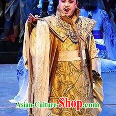 Chinese King Zhuang of Chu Ancient Spring and Autumn Period Monarch Stage Performance Dance Costume for Men