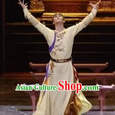 Nostalgia Is A Disease Chinese Ancient Qing Dynasty Emperor Clothing Stage Performance Dance Costume for Men
