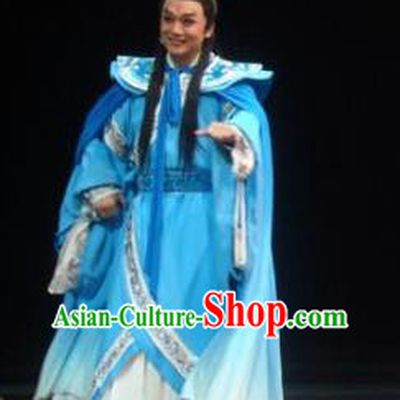 Xiao Qiao Marriage Chinese Peking Opera Strategist Zhou Yu Clothing Stage Performance Dance Costume and Headpiece for Men