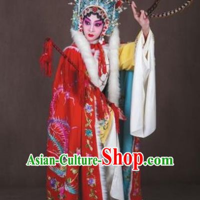 Han Consort Ming Chinese Peking Opera Diva Dress Stage Performance Dance Costume and Headpiece for Women