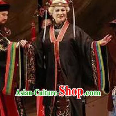 Huang Ye Hong Lou Chinese Peking Opera Countess Jia Dress Stage Performance Dance Costume and Headpiece for Women