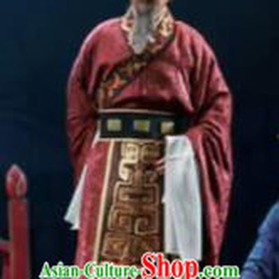 Chinese Shaoxing Opera Bronze Swallow Terrace Minister Clothing Stage Performance Dance Costume for Men