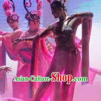 Ganzhou Musical Dance Chinese Classical Dance Dress Stage Performance Dance Costume and Headpiece for Women
