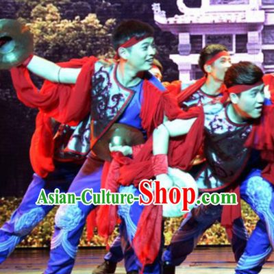 Gucuo Marriage Chinese Traditional Folk Dance Clothing Stage Performance Dance Costume for Men