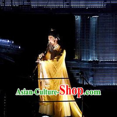 Return To the Three Gorges Chinese Ancient Scholar Clothing Stage Performance Dance Costume for Men