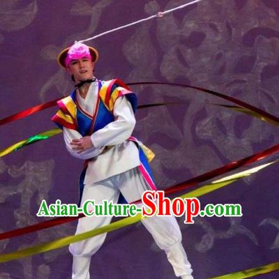 Chinese Traditional Korean Nationality Elephant Hat Dance Clothing Stage Performance Dance Costume for Men
