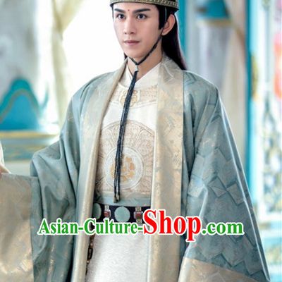 Drama The Untamed Chinese Ancient Prince Jin Guangyao Costumes and Hat for Men