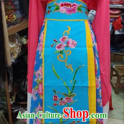 Chinese Traditional Beijing Opera Rosy Dress Peking Opera Actress Water Sleeve Costume for Adults