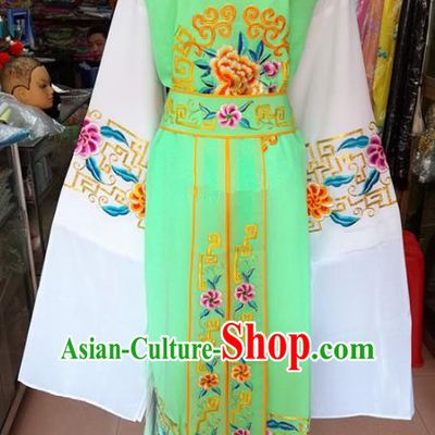 Chinese Traditional Beijing Opera Niche Costume Peking Opera Scholar Green Robe for Adults