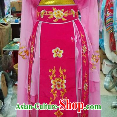Chinese Traditional Beijing Opera Nobility Lady Pink Dress Peking Opera Actress Costume for Adults
