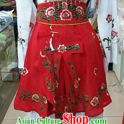 Chinese Traditional Beijing Opera Peri Red Dress Peking Opera Young Lady Costume for Adults