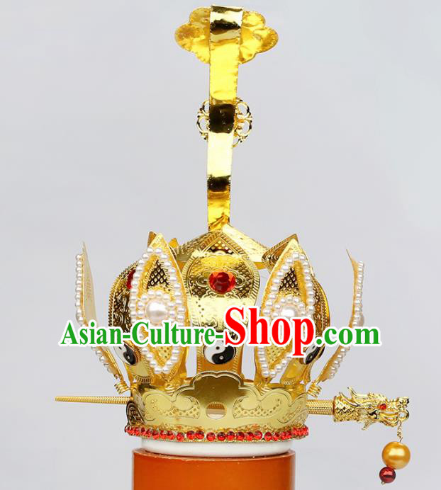 Chinese Traditional Religious Hair Accessories Feng Shui Taoism Prince Hairdo Crown Chinese Traditional Religious Hair Accessories Feng Shui Taoism Prince Hairdo Crown