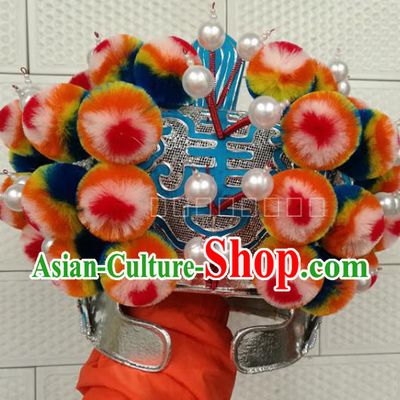 Chinese Traditional Beijing Opera Takefu Headwear Peking Opera Warrior Hat