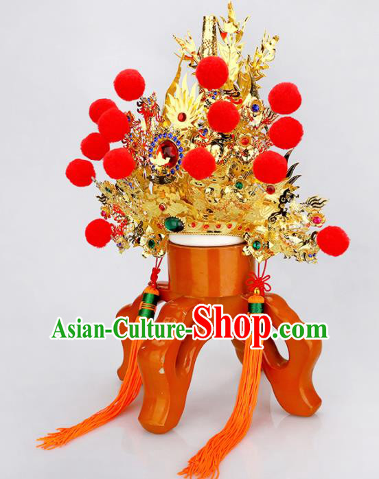 Chinese Traditional Religious Hair Accessories Feng Shui Taoism General Helmet Hat Chinese Traditional Religious Hair Accessories Feng Shui Taoism General Helmet Hat