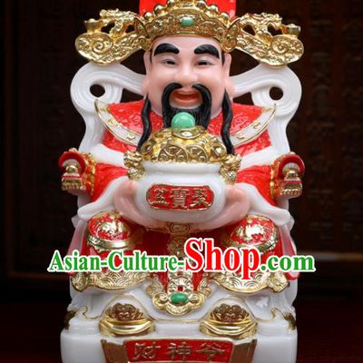 Chinese Traditional Religious Supplies Feng Shui Red Clothing Taoism Fortune God Decoration