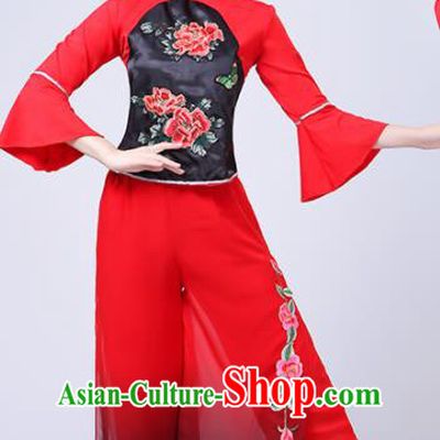 Chinese Traditional Folk Dance Costume Classical Yangko Dance Clothing for Women