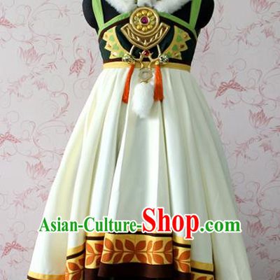 Top Grade Cosplay Swordswoman Costume Halloween Young Lady Clothing for Women